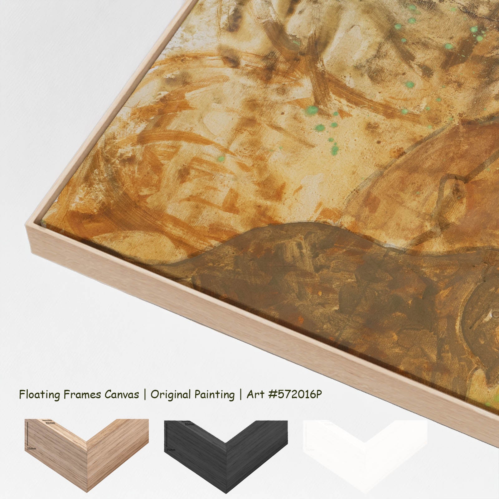 The Home I Don't Belong, brown, yellow Original Painting by Summer Jiang