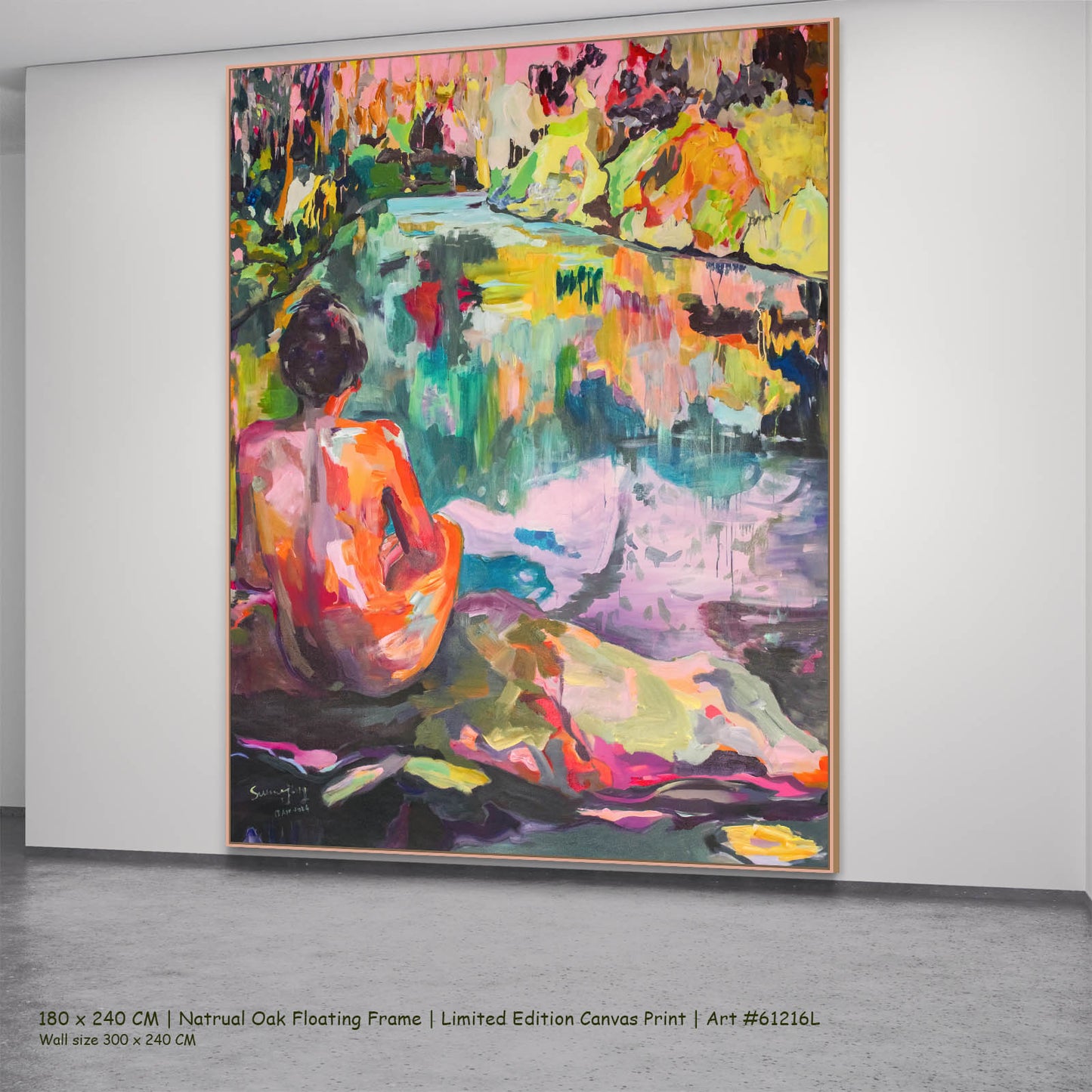The Start of a Summer, pink, orange, green, yellow Limited Edition Print by Summer Jiang