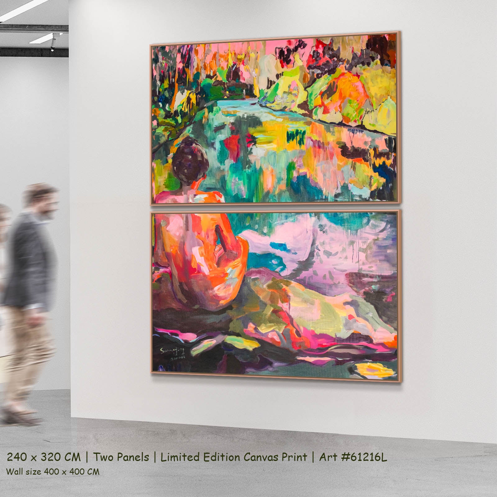 The Start of a Summer, pink, orange, green, yellow Limited Edition Print by Summer Jiang