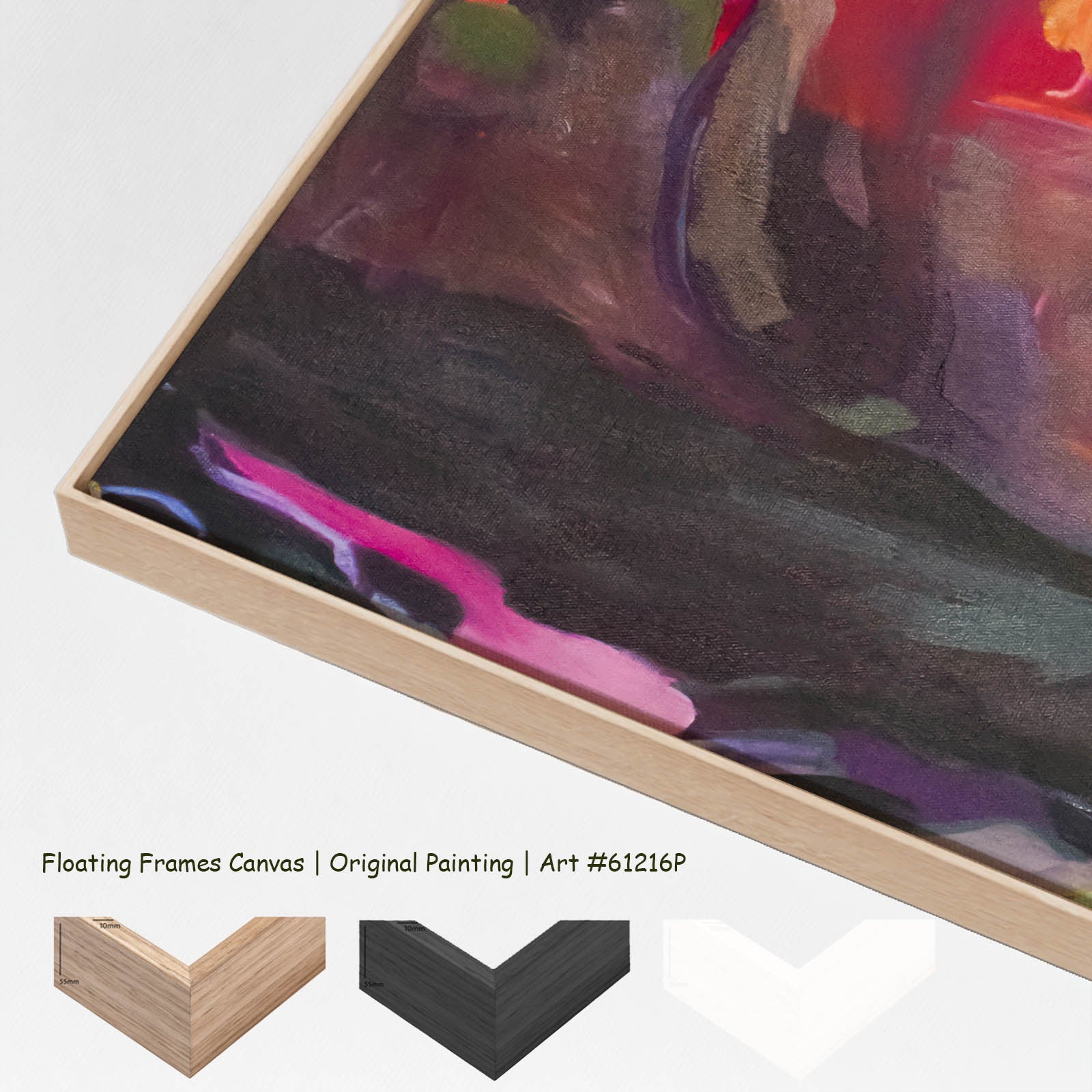 The Start of a Summer, pink, orange, green, yellow Original Painting by Summer Jiang