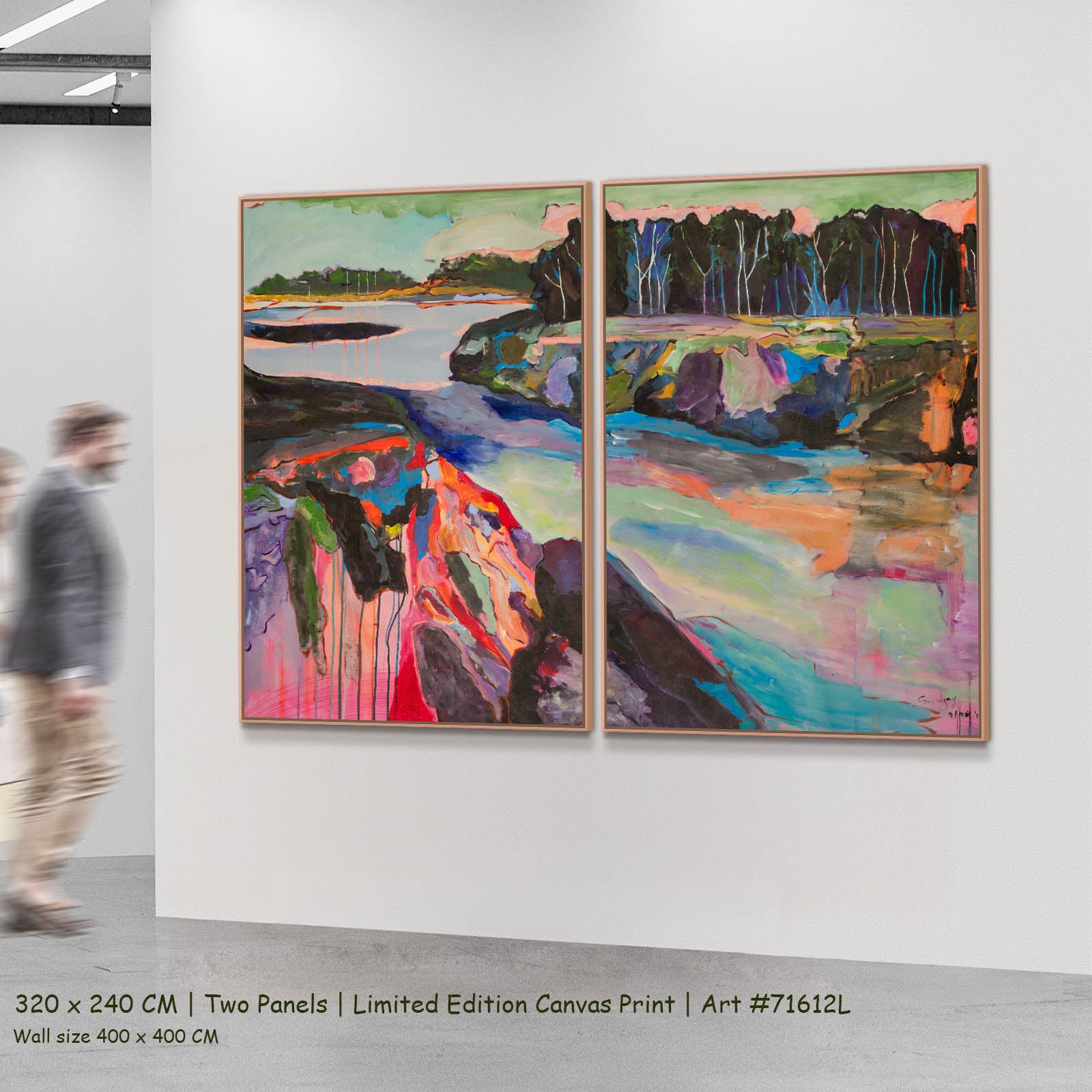 Rebellion, green, blue, pink, purple Limited Edition Print by Summer Jiang