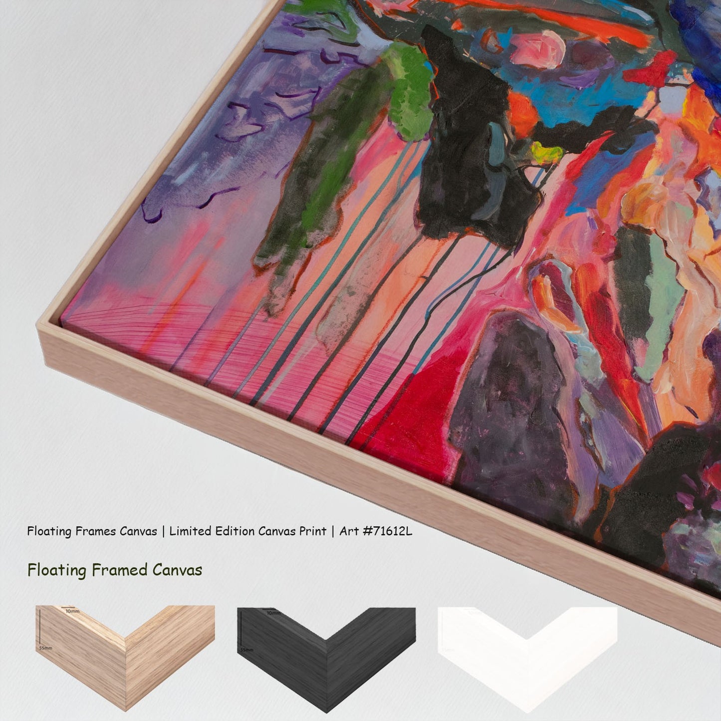 Rebellion, green, blue, pink, purple Limited Edition Print by Summer Jiang