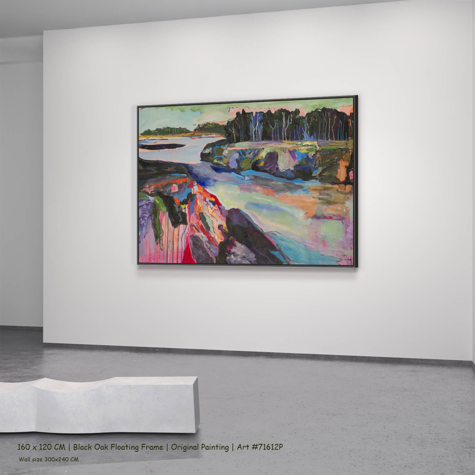 Rebellion, green, blue, pink, purple Original Painting by Summer Jiang