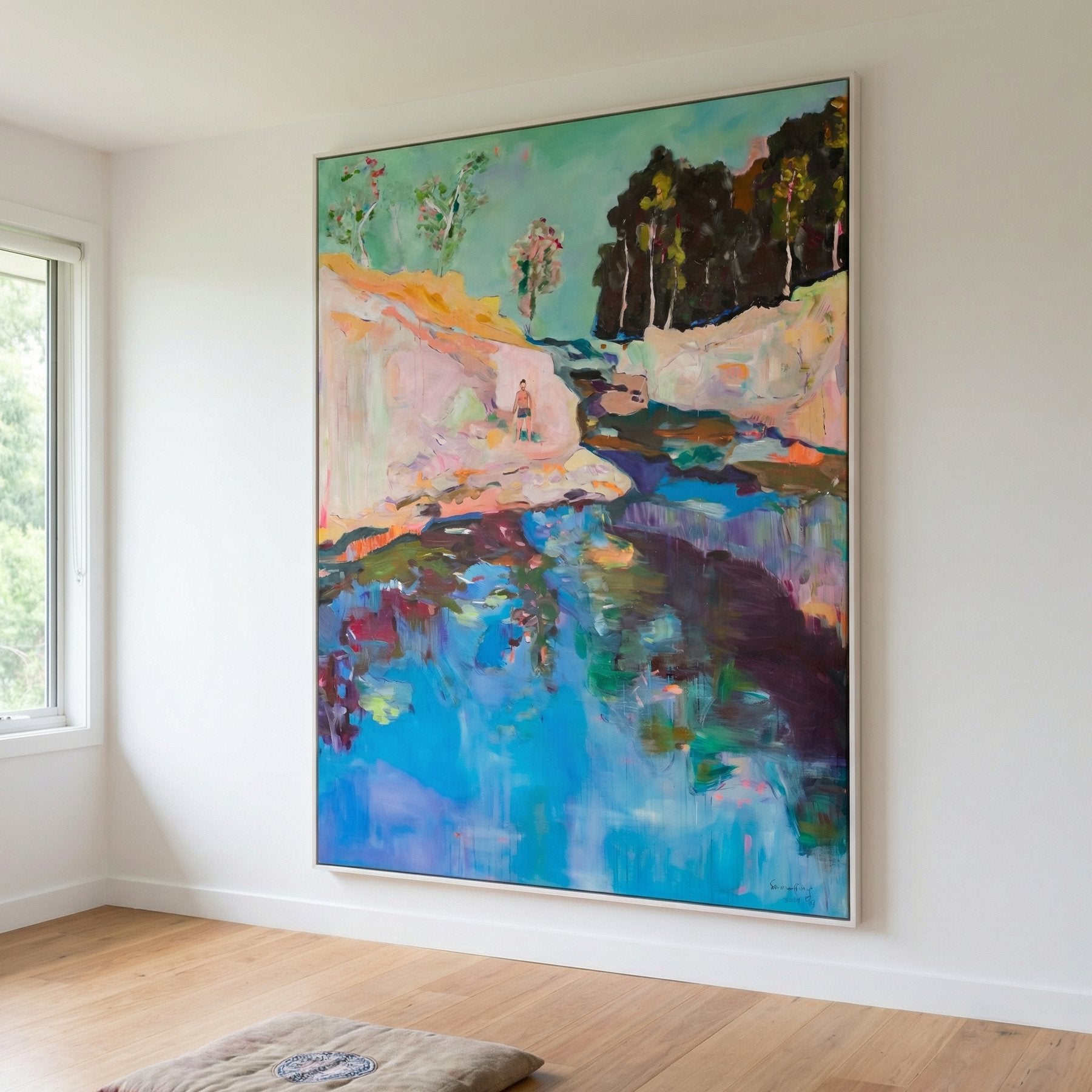 Find a Way, blue, green, pink Limited Edition Print by Summer Jiang