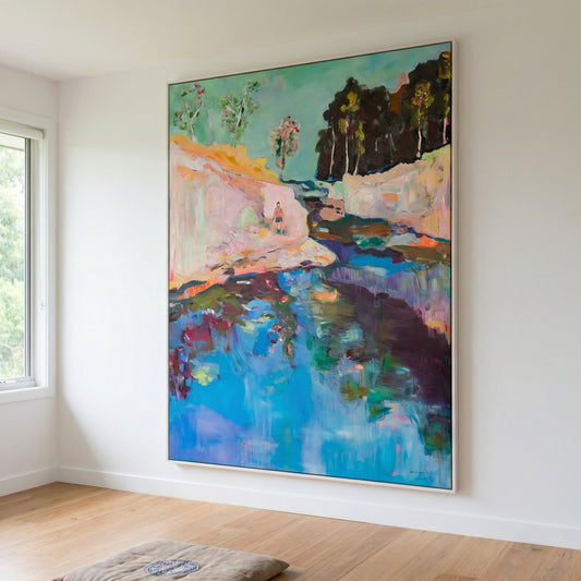 Find a Way, blue, green, pink Limited Edition Print by Summer Jiang
