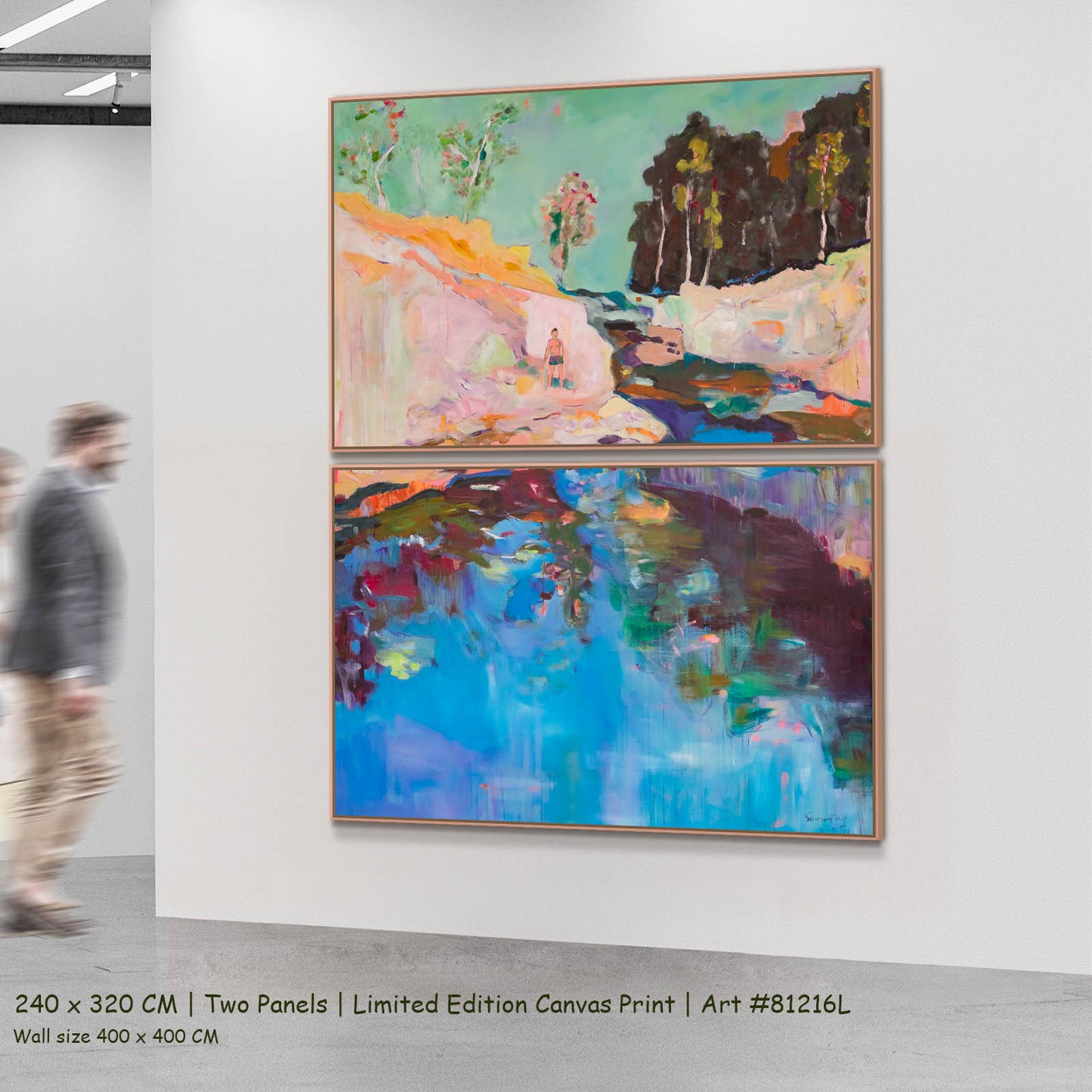 Find a Way, blue, green, pink Limited Edition Print by Summer Jiang