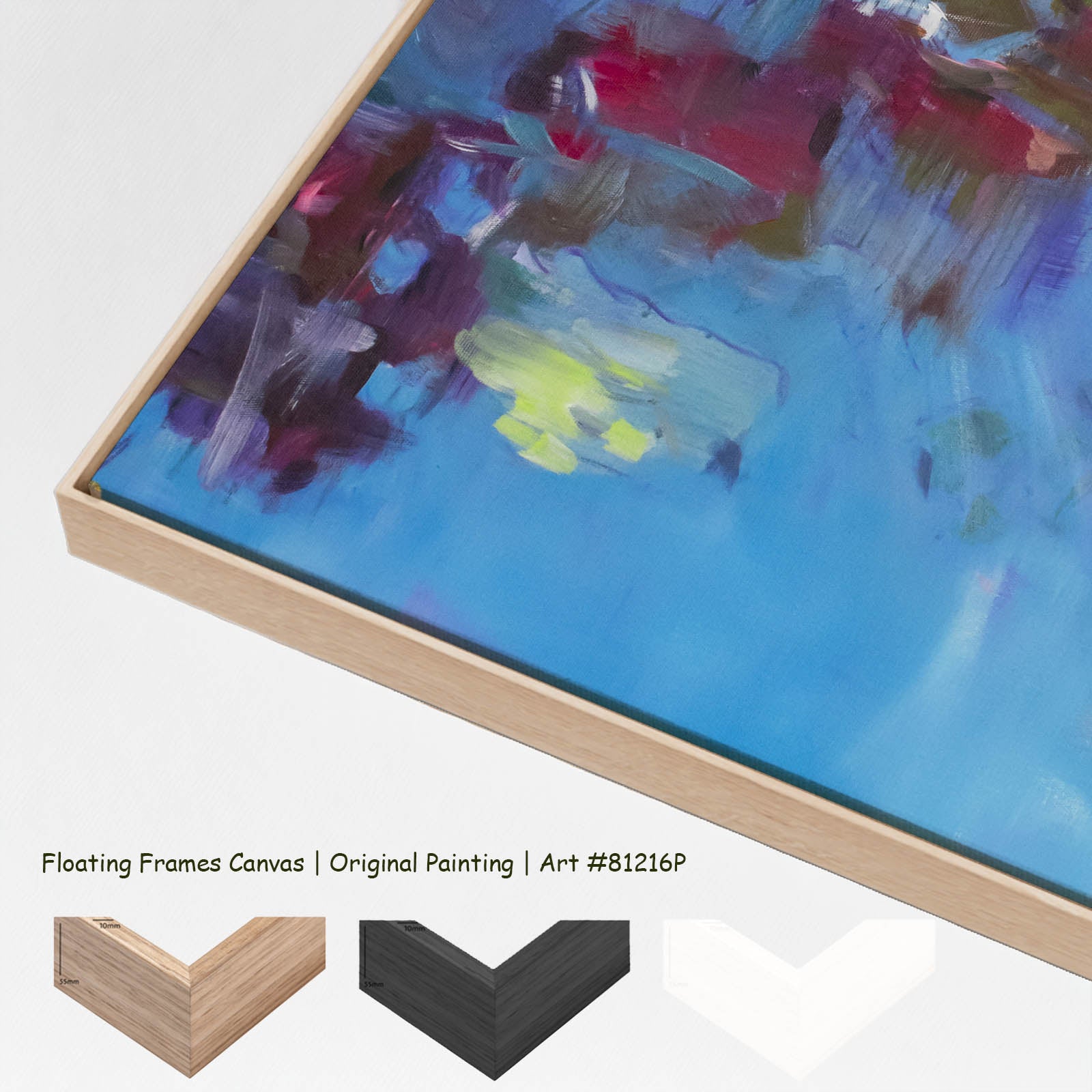 Find a Way, blue, green, pink Original Painting by Summer Jiang