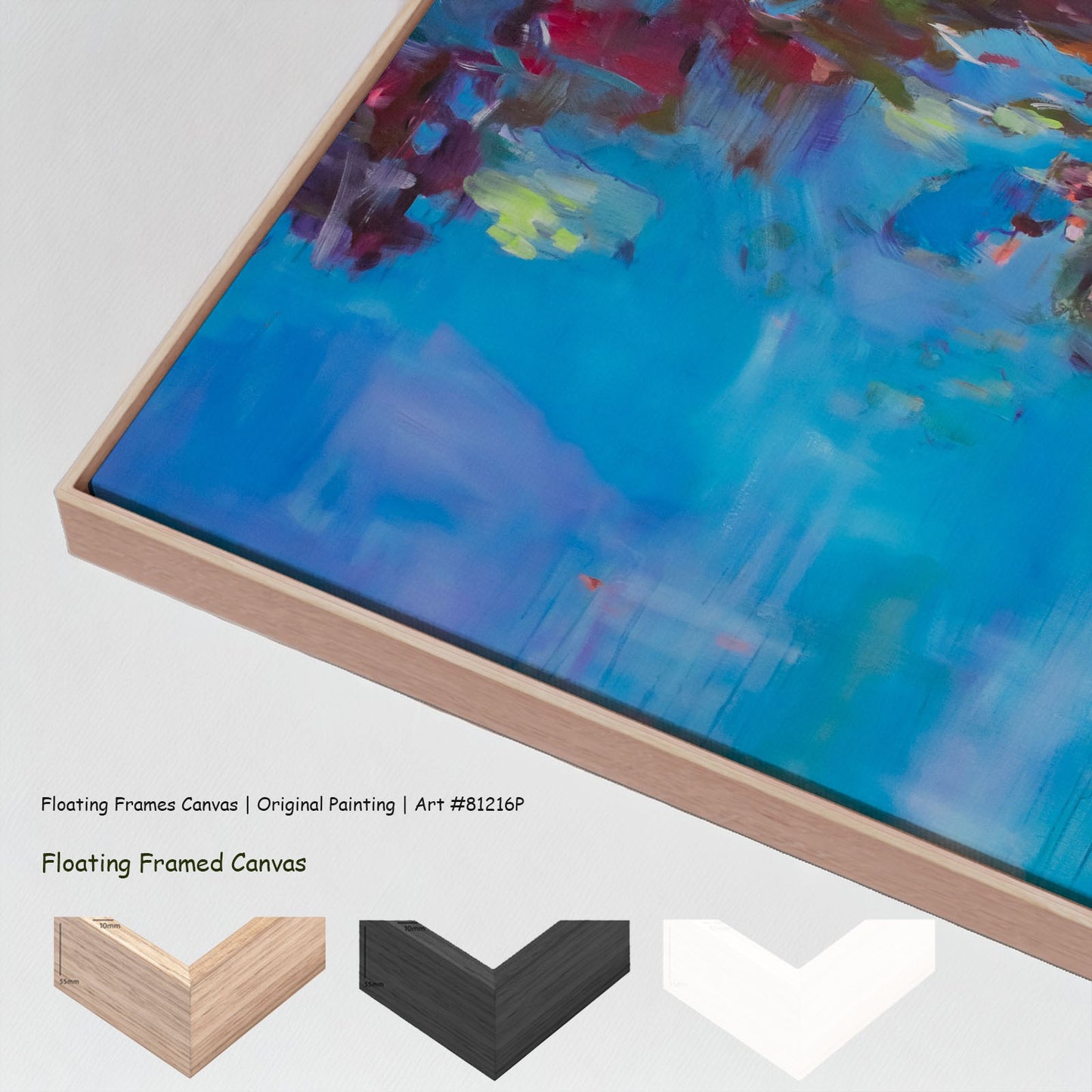 Find a Way, blue, green, pink Original Painting by Summer Jiang