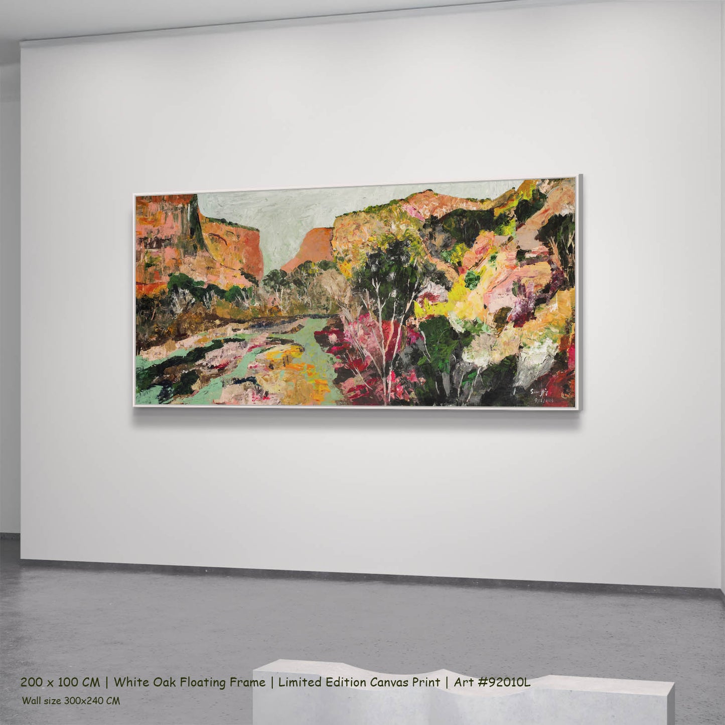 Path of Water, orange, green, pink, yellow Limited Edition Print by Summer Jiang