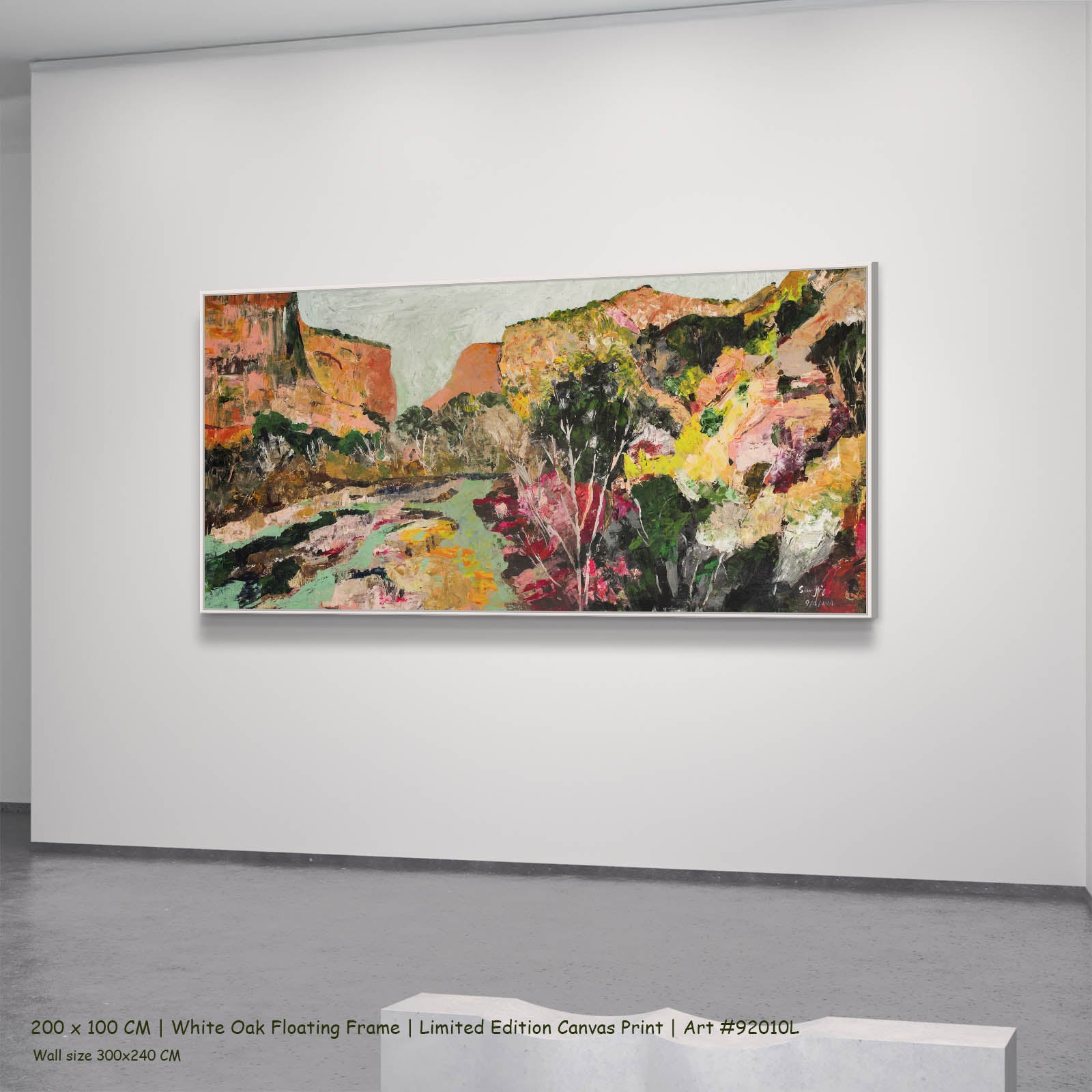 Path of Water, orange, green, pink, yellow Limited Edition Print by Summer Jiang