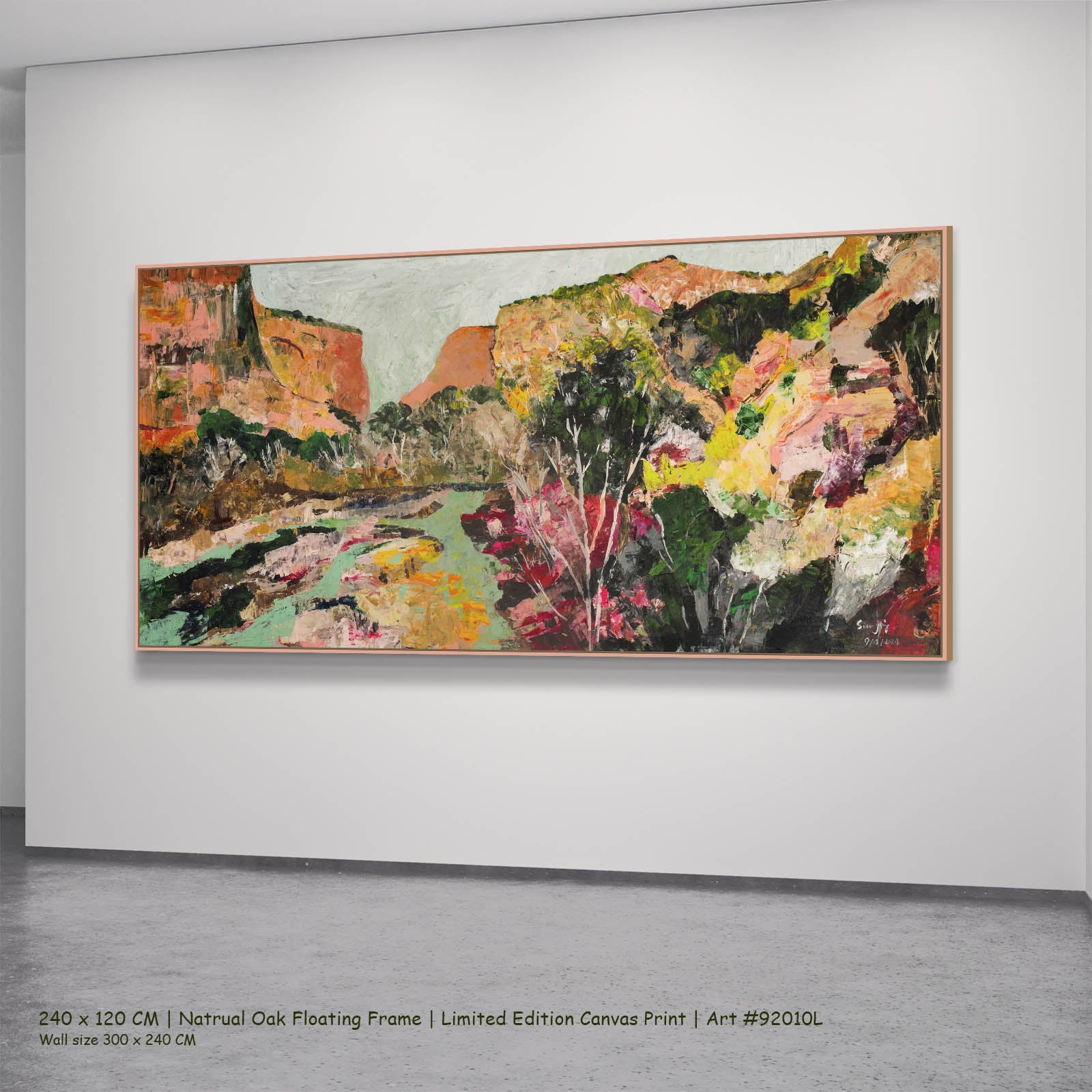 Path of Water, orange, green, pink, yellow Limited Edition Print by Summer Jiang