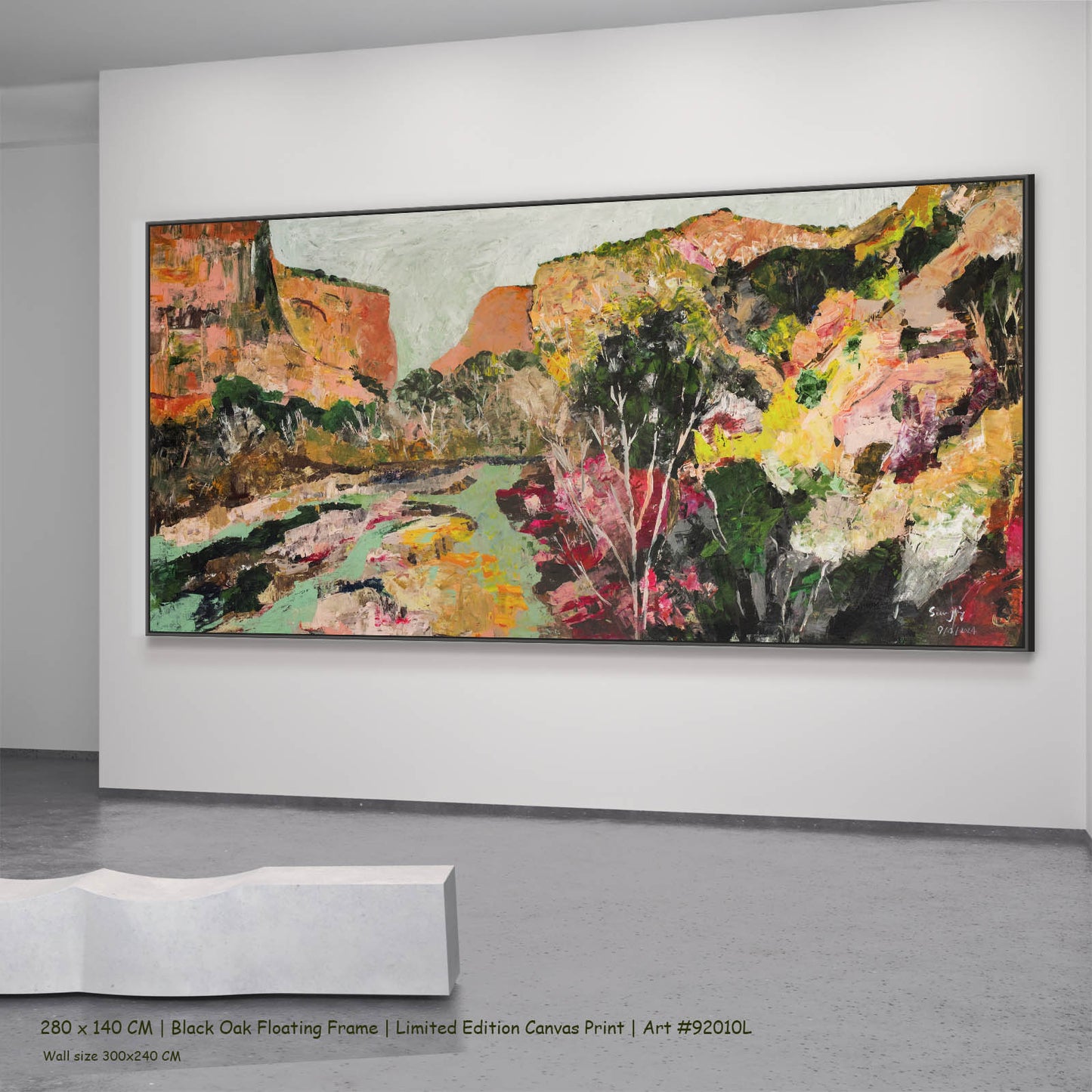 Path of Water, orange, green, pink, yellow Limited Edition Print by Summer Jiang