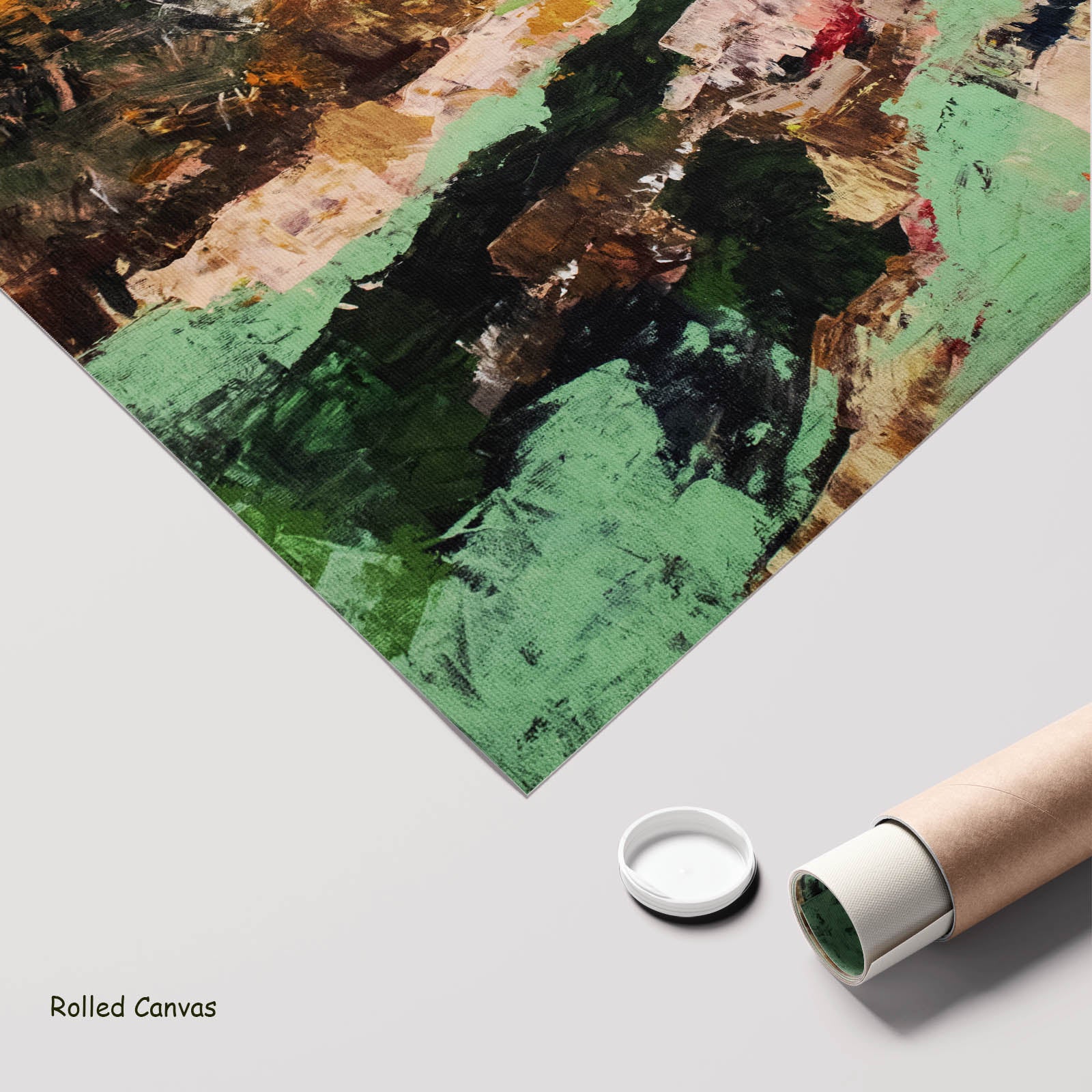 Path of Water, orange, green, pink, yellow Limited Edition Print by Summer Jiang